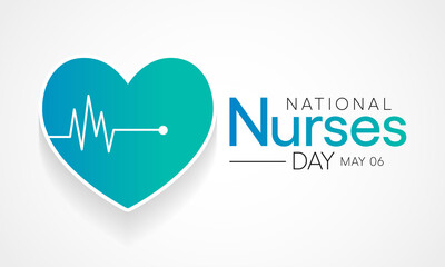 National Nurses day is observed in United states on 6th May of each year, to mark the contributions that nurses make to society. Vector illustration.
