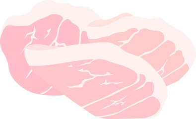 生ハムのイラスト