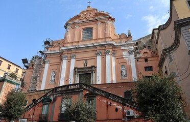 Fototapeta na wymiar Napoli - Chiesa di Santa Teresa degli Scalzi
