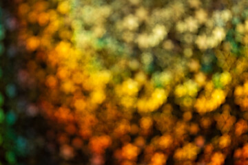 Gold stars shimmer in different shades, starry bokeh, background