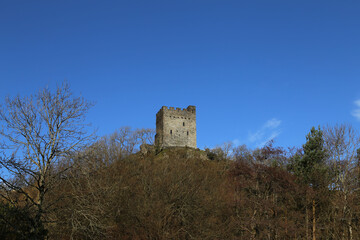  A siltstone fortification built by Llywelyn the Great at Dolwyddelan, Conwy, Wales, UK. 