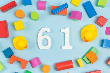 Child's toy  building blocks,children's day background