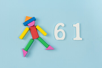 Child's toy  building blocks,children's day background