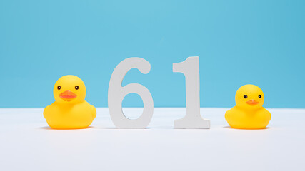 Child's toy  duckling,children's day background