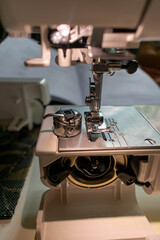 photo of a sewing machine with its details

