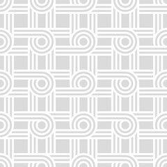 Cover template design with gray and white geometric pattern