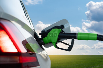 Refueling the car with biofuel	
 - obrazy, fototapety, plakaty