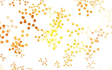 Light Brown vector background with forms of artificial intelligence.