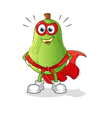 avocado heroes vector. cartoon character