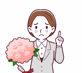 新人の会社員の女性