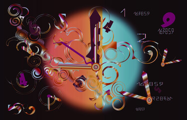 abstract background _ time

