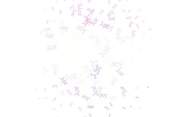 Light Multicolor vector pattern with artificial intelligence network.