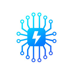 electricity and electric grid icon