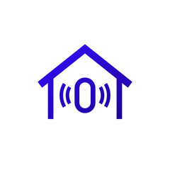 Sensor for home icon on white