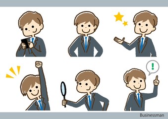 ビジネス男性_上半身セット