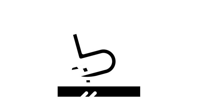 nail puller glyph icon animation
