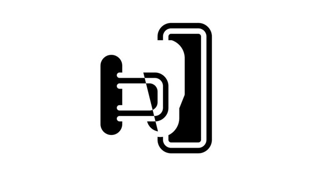 power unit glyph icon animation