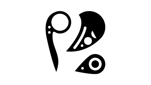 patterns set glyph icon animation