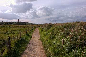 Obraz premium Leuchtturm Neuland Behrensdorf Ostsee
