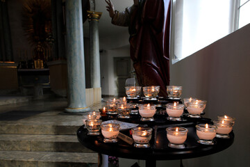Kirche, Schlosskirche, Kirchenschiff, Bayreuth, Bayern, Deutschland, Europa  --  
Church, Castle church, Nave, Bayreuth, Bavaria, Germany, Europe