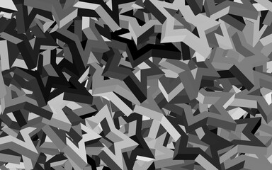 Dark Gray vector backdrop with lines, triangles.