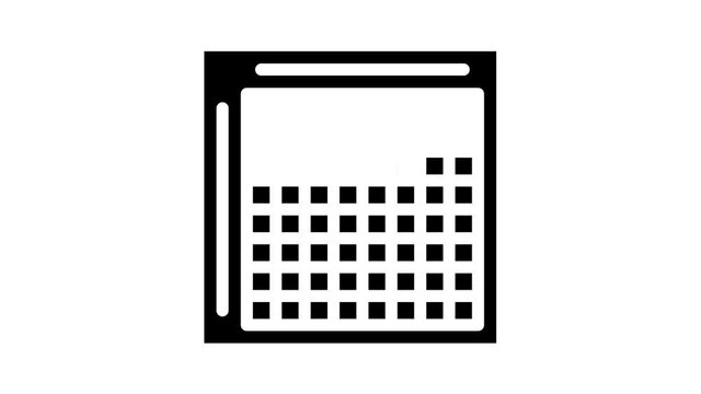 japanese crossword glyph icon animation