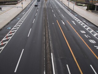 交差点手前の道路