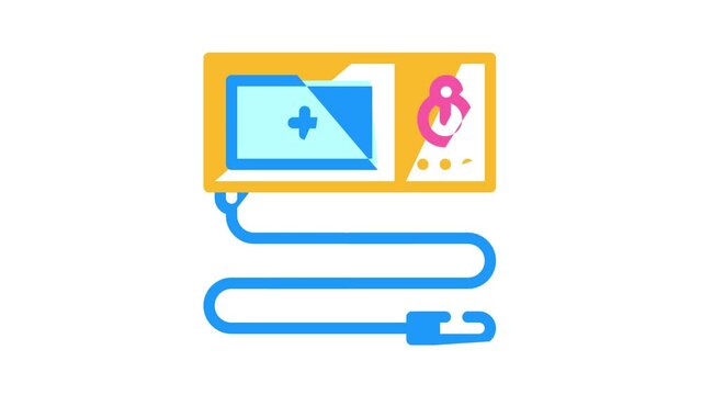 endoscope tool color icon animation