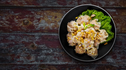 Boiled dumpling breakfast asia cuisine