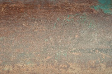 Old brown metal rusty wall