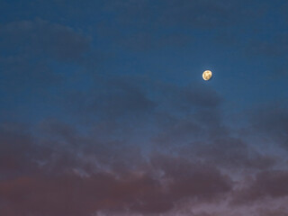 Full moon in the sky