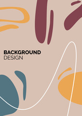 Social media stories and post creative Vector set. Background template with copy space for text and images design by abstract colored shapes, line arts , Tropical leaves warm color of the earth tone