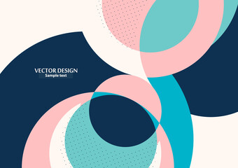 Abstract background with colorful paper cut shapes. Corporate design. Template for a poster, banner, business card, postcard. Vector