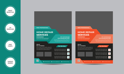 Home Repair Flyer Template