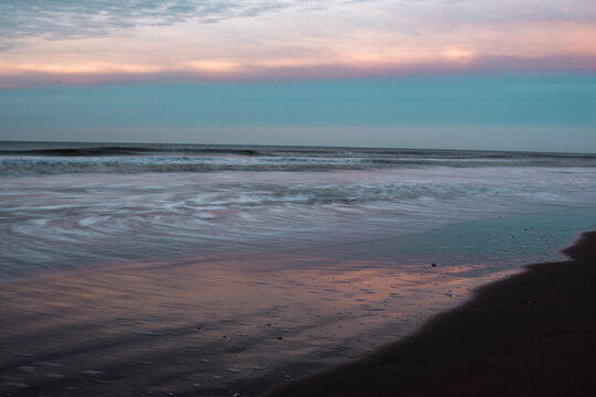 sunset on the beach © Peter
