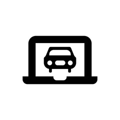 Car laptop icon