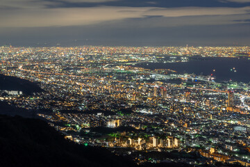 日本三大夜景摩耶山掬星台からの1000万ドルの夜景wall Mural 亮太和田 日本三大夜景摩耶山掬星台からの1000万ドルの夜景wall Mural 亮太和田