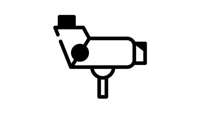 colposcope tool black icon animation