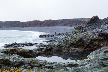Djúpalónssandur is a sandy beach and bay on foot of Snæfellsjökull in Iceland