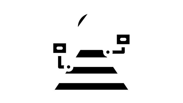 maslow pyramid glyph icon animation