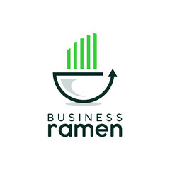 Business Logo Playful Ramen Bar Vector Design for Food and Culinary Industry Template Inspiration