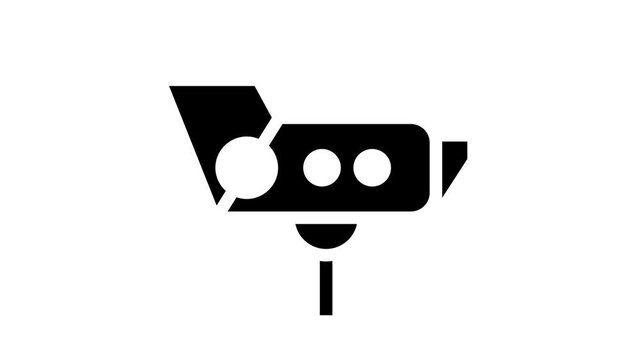 colposcope tool glyph icon animation