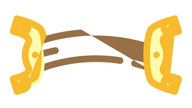 bridge of violin color icon animation