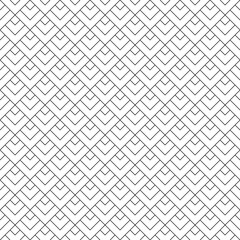 Seamless geometric pattern . Black on white background .Average thickness lines .