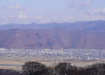 landscape in the mountains in Japan