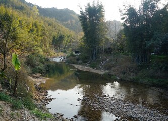 Obraz premium river in Nankunshan, China