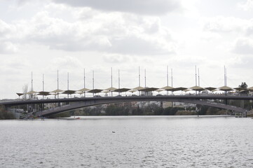 A bridge over the river Guadalquivir at Seville
