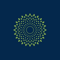 BEST LEAF FLOWER MANDALA LOGO VECTOR EDITABLE