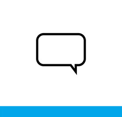 Speech bubble, speech balloon. Think & talk icon vector.	