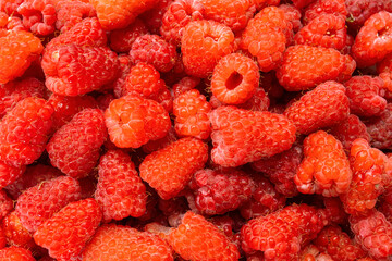 Raspberries. Texture. Berries